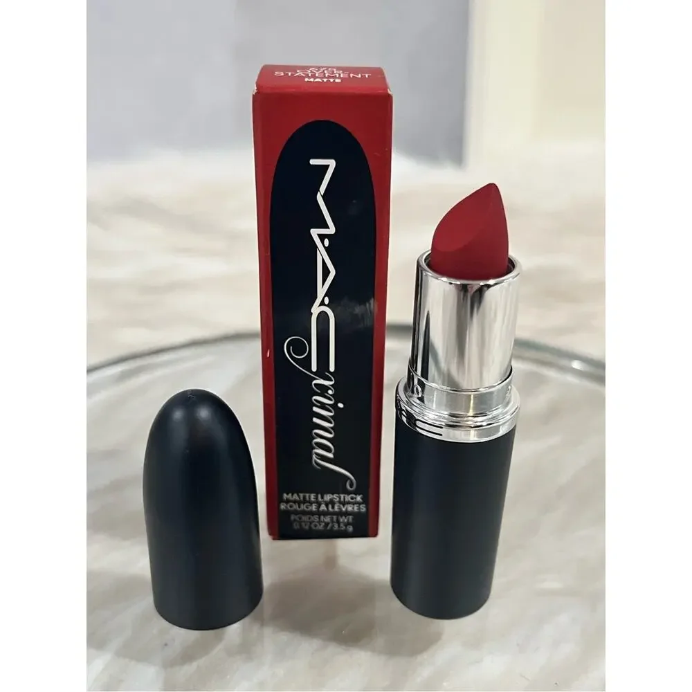 NEW MAC Cosmetics M·A·Cximal Silky Matte Lipstick Overstatement Burnt Orange